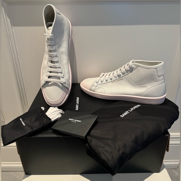 Brand new SAINT LAURENT Leather Sneakers - Picture 1 of 4